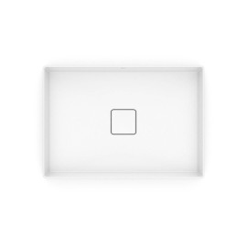 Cuba Apoio Retangular 510X360mm Sem Mesa T6 Terra Branco Brilhante A32787Z000 Roca