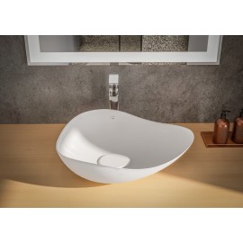 Cuba Apoio Oval 540X375mm Ruy Ohtake Branco Matte A327A13628 Roca