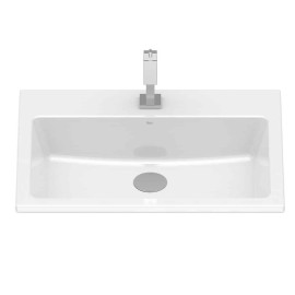 Cuba Sobrepor Com Mesa 550X420 Optica Pq55 Branco Brilhante A327A1A000 Roca