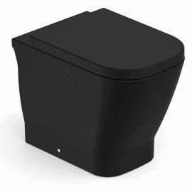 Kit Bacia Convencional Completo Assento Termofixo fechamento Suave Gap Black Matte C323727008