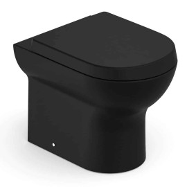 Kit Bacia Convencional Completa Assento Termofixo Fechamento Suave Nexo Black Matte C343727009 Roca