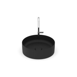 Cuba Apoio Redonda 390mm Sem Mesa T2 Terra Black Matte A32787N080 Roca