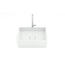 Cuba Apoio 400X400mm T5 Terra Branco Brilhante A32787Y000 Roca