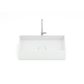 Cuba Apoio Retangular 510X360mm Sem Mesa T6 Terra Branco Matte A32787Z620 Roca