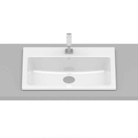 Cuba Sobrepor Com Mesa 550X420 Optica Pq55 Branco Brilhante A327A1A000 Roca