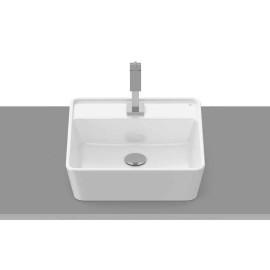 Cuba Apoio 420X420mm com Mesa Optica Cq42 Branca Brilhante A327B10000 Roca