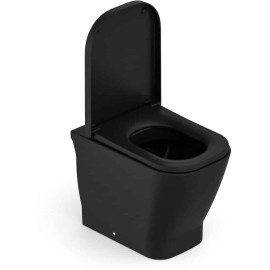 Kit Bacia Convencional Completo Assento Termofixo fechamento Suave Gap Black Matte C323727008