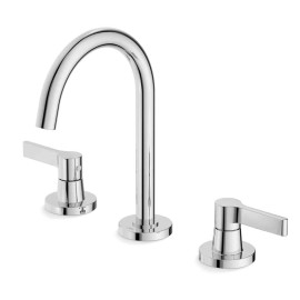 Misturador Para Lavatório De Mesa 3 Furos Bica Alta Com Válvula Lix B5002F7CRB