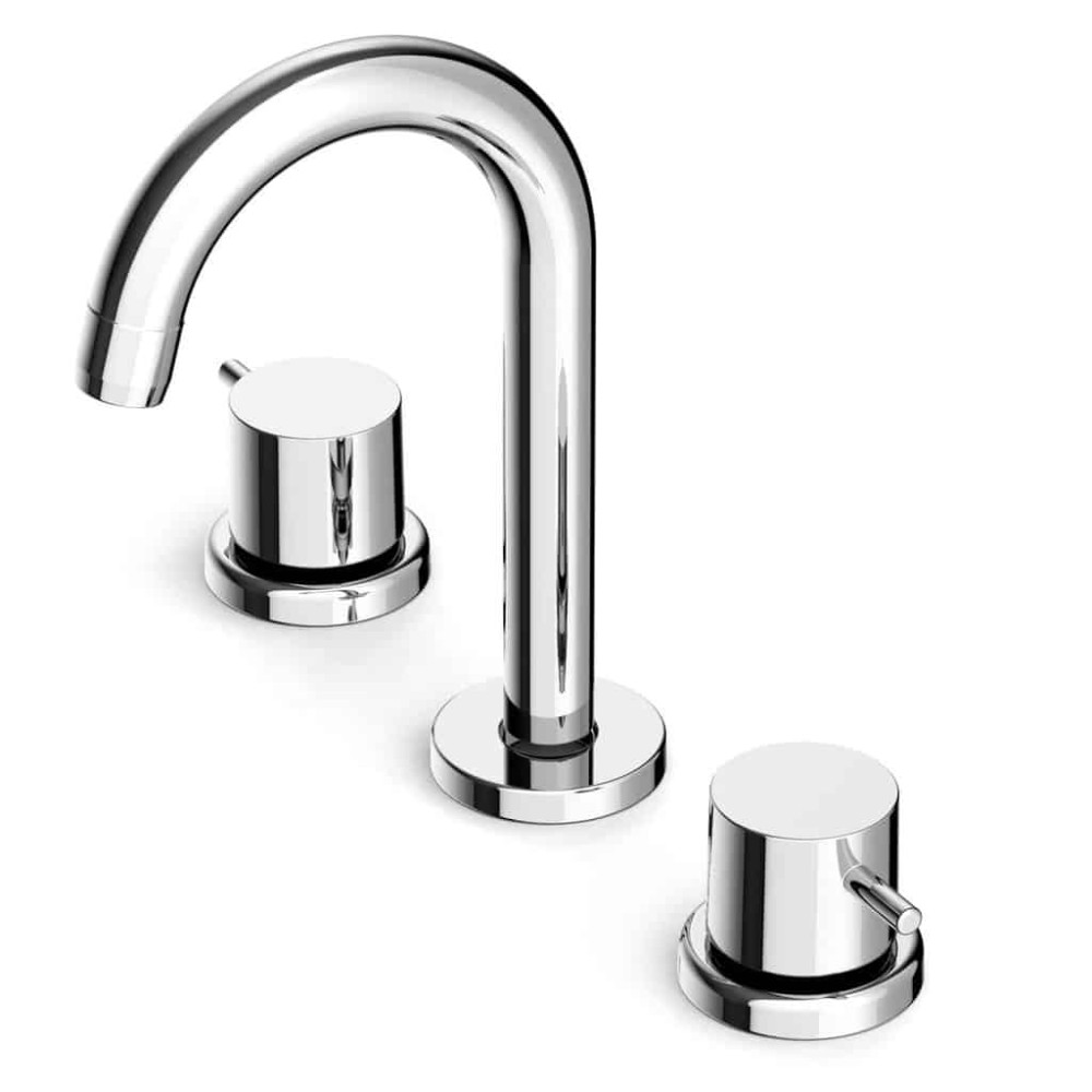 Misturador Para Lavatório De Mesa Com 3 Furos E Válvula De Escoamento Basic B5006C7CRB