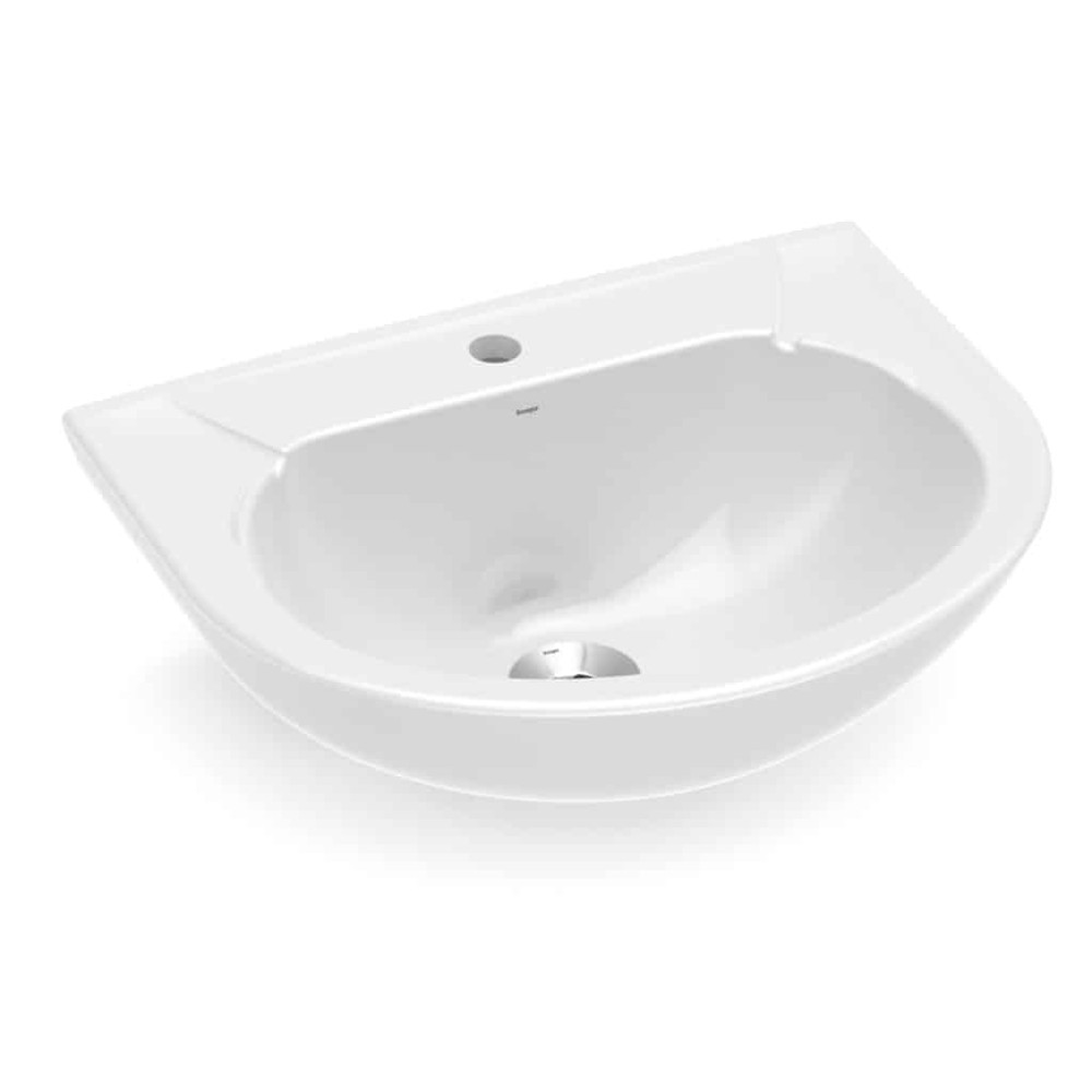 Lavatório Para Coluna 470X385 Furo Central Sem Ladrão Flamingo 1110070011100