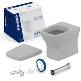 Kit De Bacia Convencional Com Assento Termofixo E Itens De Instalação Boss 1897270070108