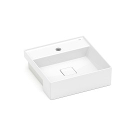 Cuba Semi Encaixe 400X400mm Com Mesa T10 Terra Branco Brilhante A32722P000 Roca