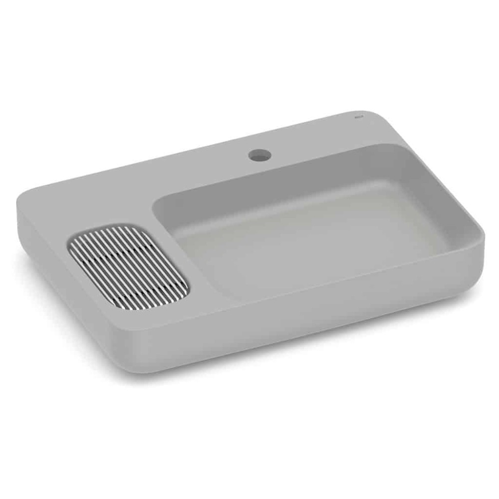 Cuba Apoio com Válvula Oculta 7/8" 600X420mm Infinity Stone A327273078 Roca