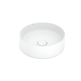 Cuba Apoio Redonda 390mm Sem Mesa T2 Terra Branco Brilhante A32787N000 Roca