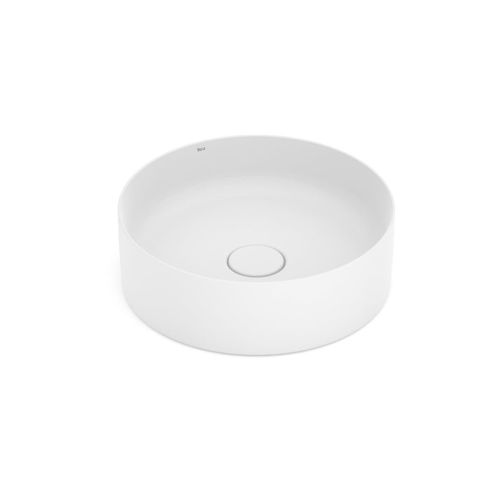 Cuba Apoio Redonda 390mm Sem Mesa T2 Terra Branco Matte A32787N620 Roca