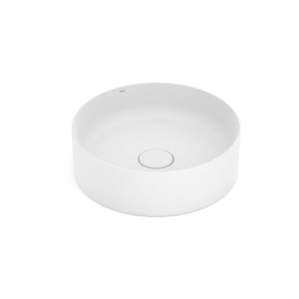 Cuba Apoio Redonda 390mm Sem Mesa T2 Terra Branco Matte A32787N620 Roca