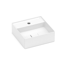 Cuba Apoio 350X350mm com Mesa T8 Terra Branco Brilhante A32787W000 Roca