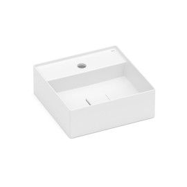 Cuba Apoio 350X350mm com Mesa T8 Terra Branco Matte A32787W620 Roca