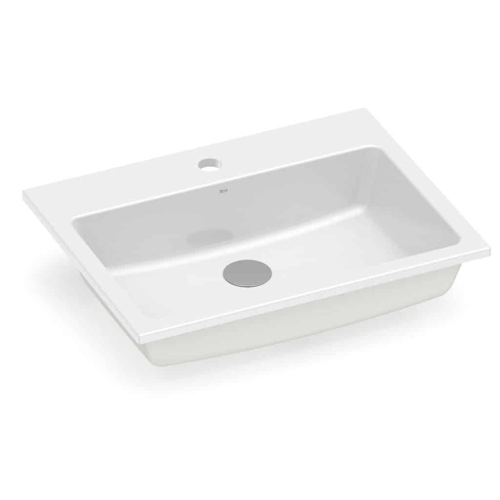 Cuba Sobrepor Com Mesa 550X420 Optica Pq55 Branco Brilhante A327A1A000 Roca