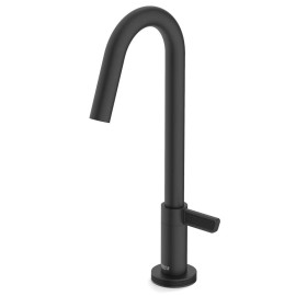 Torneira Para Lavatório De Mesa Bica Baixa Logic Preto Matte A5A372GNBC