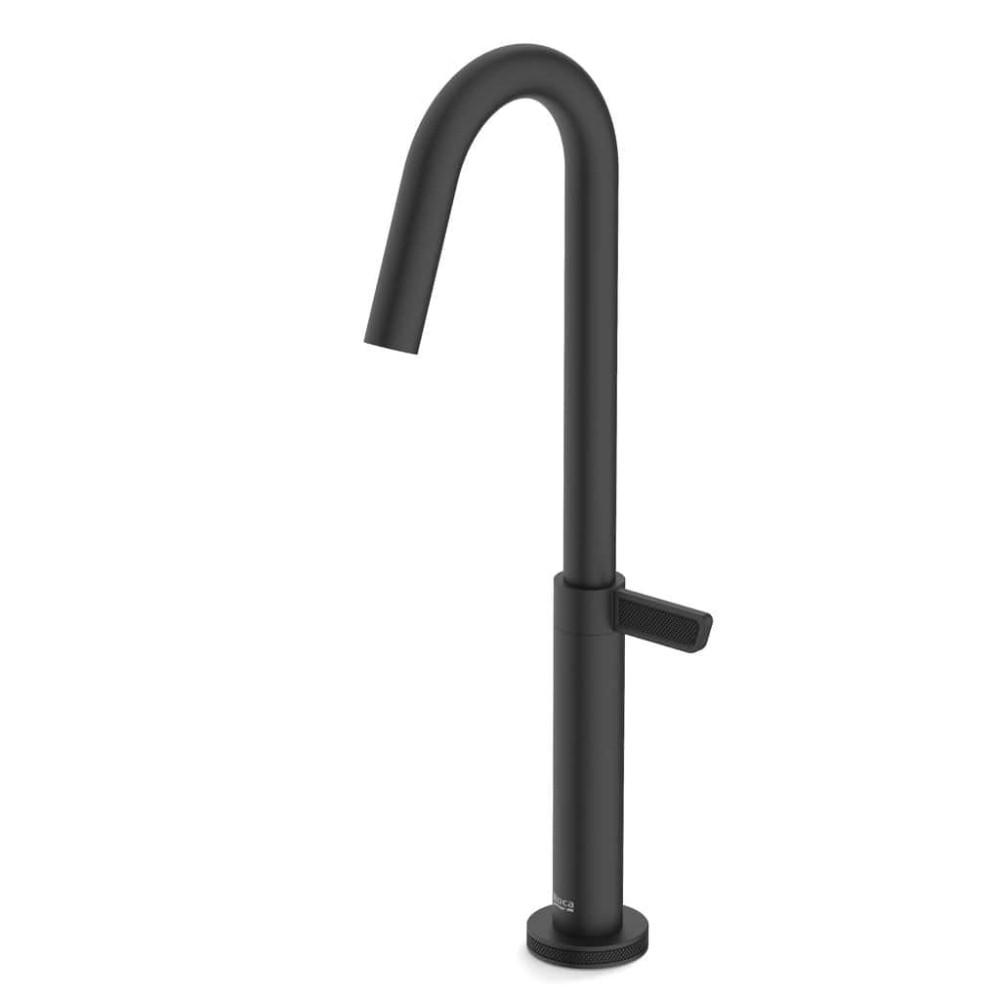 Torneira Para Lavatório De Mesa Bica Alta Logic Preto Matte A5A3A2GNBC