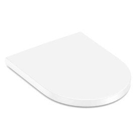 Assento Termofixo com Queda Amortecida Debba Round Branco Brilhante A801B22002 Roca