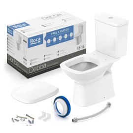 Kit Bacia Caixa Acoplada E Itens De Instalação Debba Classic Branco Brilhante C329723001 Roca