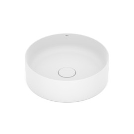 Cuba Apoio Redonda 390mm Sem Mesa T2 Terra Branco Matte A32787N620 Roca