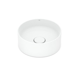 Cuba Apoio Redonda 300mm Sem Mesa T1 Terra Branco Brilhante A32787U000 Roca