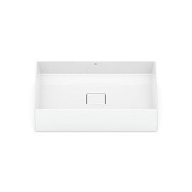 Cuba Apoio Retangular 510X360mm Sem Mesa T6 Terra Branco Brilhante A32787Z000 Roca