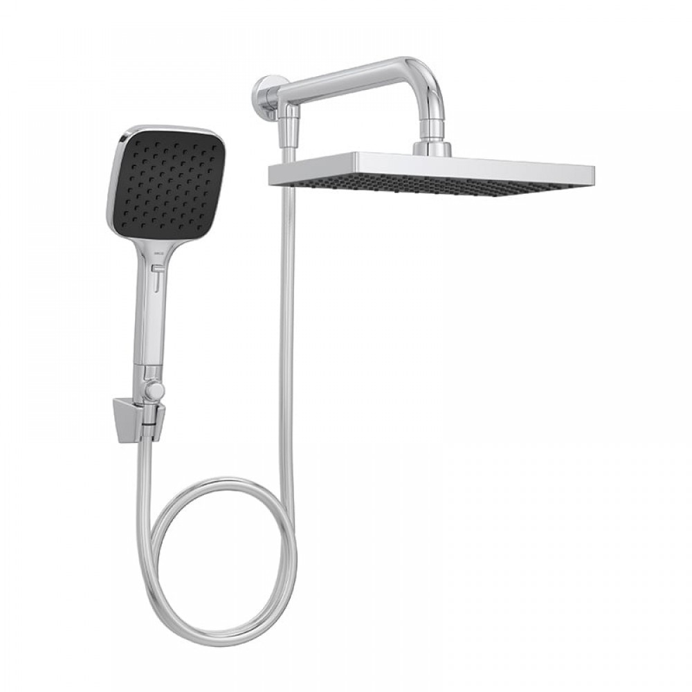Chuveiro Quadrado Parede Flex Max Cromado Com Desviador e Ducha Manual Deca 2086.C.DES Chuveiro Quadrado Parede Flex Max Cromado Com Desviador e Ducha Manual Deca 2086.C.DES
