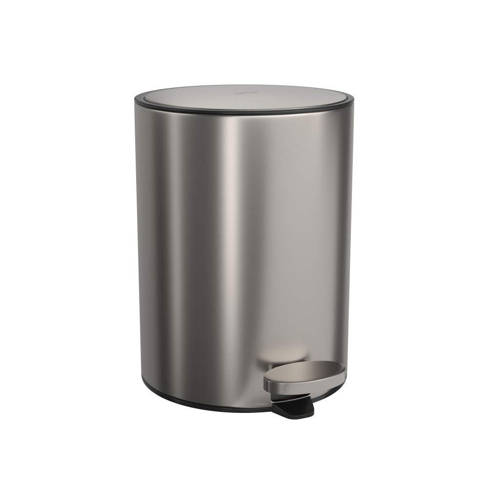 Lixeira Redonda Inox com Pedal 5L Deca 1005.RED.5.INX