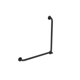 Barra de Apoio em “L” Esquerdo 70x70cm Conforto Black Matte Deca 2335.BL.MT