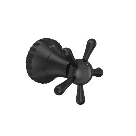 Acabamento para Registro de Gaveta 1/2, 3/4 e 1 Pequeno Pérola Black Matte Deca 4900.BL108.PQ.MT