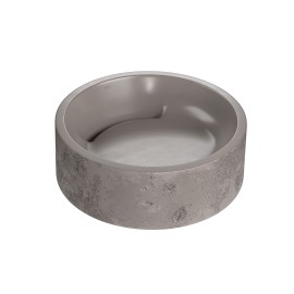 Cuba de Apoio Redonda Etrusco Cimentícia Mocha 40cm Deca L.12040.ETR.64