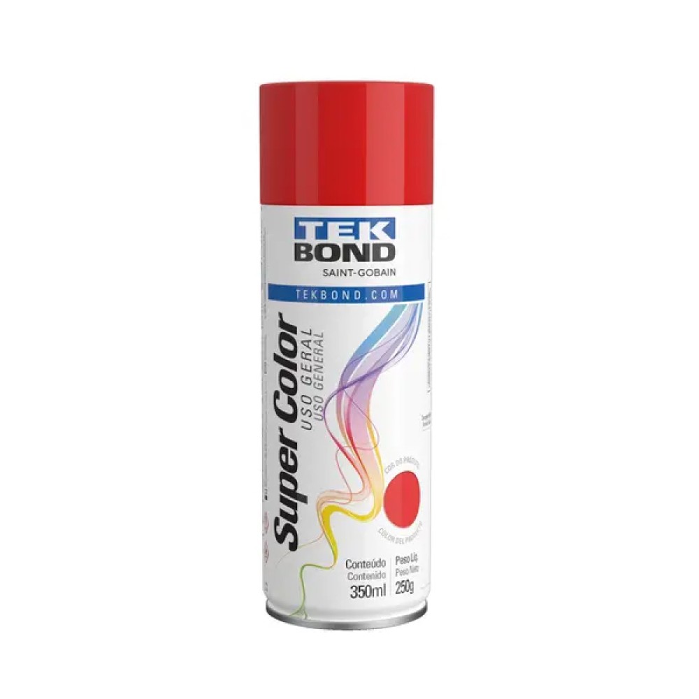 Tinta Spray Uso Geral Vermelho 350ml / 250g Tekbond