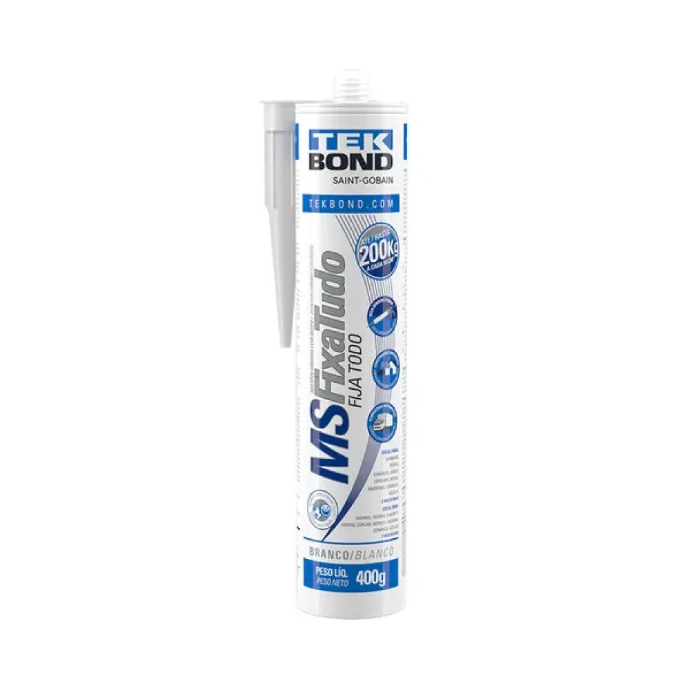 Adesivo MS Fixa Tudo Branco 400g Tekbond