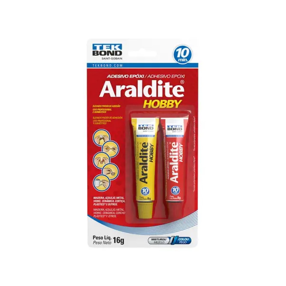 Adesivo Époxi Araldite Hobby 16g Blister Tekbond