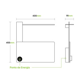 Toalheiro Térmico Smart Best Prata 127V Thermolux