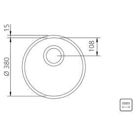 Cuba Embutir Luna 38 BL Inox Brilho
