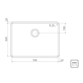 Tanque Jumbo Tramontina Acabamento Acetinado 106 L C/ Acessorios 94095/142