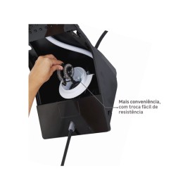 Chuveiro Elétrico Ducali Eletrônico Preto 220V/7500W Zagonel