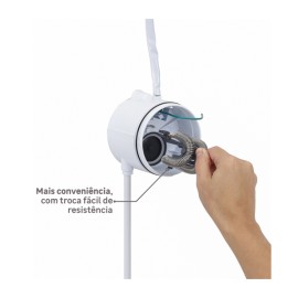 Chuveiro Elétrico Moment Eletrônico Branco 220V/6800W Zagonel