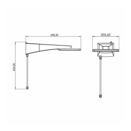 Chuveiro Elétrico Quadratta Eletrônico Preto 220V/7700W Zagonel