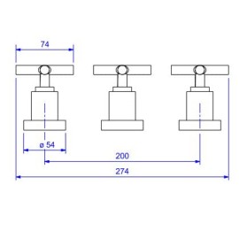 Misturador Bide Duna Clássica Deca 1895.C64