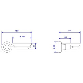 Saboneteira Com Louça Parede Izy Deca 2011.C37