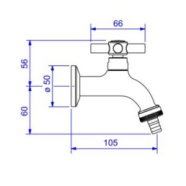 Torneira Jardim Tanque Para Mangueira Izy Deca 1153.C37