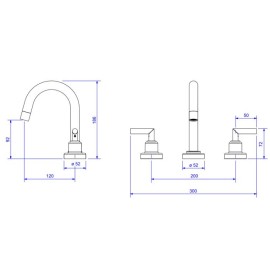 Misturador Lavatorio Mesa Izy Plus Deca 1877.C24