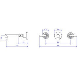 Misturador Lavatorio Parede Izy Plus Deca 1878.C24