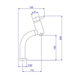 Misturador Monocomando Lavatório Medio Curvo Link Deca 2875.C.LNK